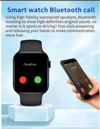Smart Watch Black Silicone Band with Health Tracker image 2 PanguDeals Pakistan