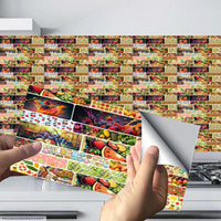Self-Adhesive Fruit Wall Stickers 100 Pcs Peach Modern Design image 5 PanguDeals Pakistan