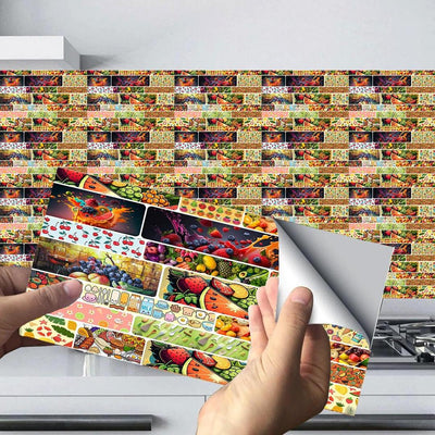 Self-Adhesive Fruit Wall Stickers 100 Pcs Peach Modern Design image 1 PanguDeals Pakistan