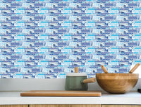 Blue Self-Adhesive Waterproof Wall Tile Stickers 150 Pcs image 3 PanguDeals Pakistan