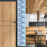 Blue Self-Adhesive Waterproof Wall Tile Stickers 150 Pcs image 4 PanguDeals Pakistan
