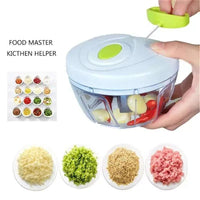 Manual Food Chopper ABS Plastic Multi-Color Portable Kitchen Tool image 1 PanguDeals Pakistan
