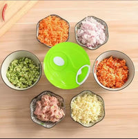 Manual Food Chopper ABS Plastic Multi-Color Portable Kitchen Tool image 4 PanguDeals Pakistan