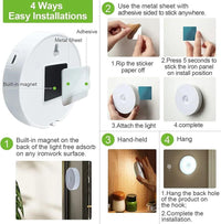 Rechargeable 8LED Night Light 60Lumen White image 5 PanguDeals Pakistan