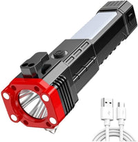 Rechargeable LED Torch Light Black 6" Type-C image 5 PanguDeals Pakistan