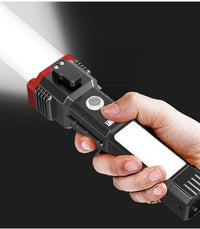 Rechargeable LED Torch Light Black 6" Type-C image 2 PanguDeals Pakistan