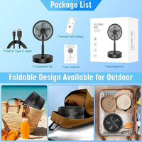 Portable Rechargeable Fan Green ABS 10W image 3 PanguDeals Pakistan