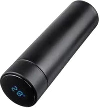 Digital Temperature Insulated Water Bottle Black White Stainless Steel image 2 PanguDeals Pakistan