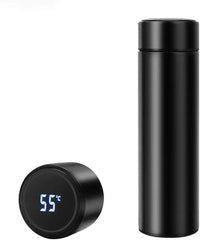 Digital Temperature Insulated Water Bottle Black White Stainless Steel image 4 PanguDeals Pakistan