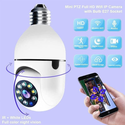 Mini 360 View Security Camera with Bulb E27 Stick image 1 PanguDeals Pakistan