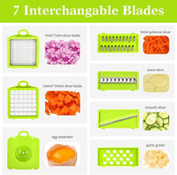 Green ABS Vegetable Cutter 1 Pc Kitchen Tool image 2 PanguDeals Pakistan