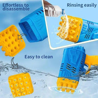 Kids Bubble Gun Blue Yellow Plastic Outdoor Toy image 4 PanguDeals Pakistan