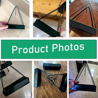 Mosquito Coil Stand Black Metal Triangular Deep Groove image 3 PanguDeals Pakistan