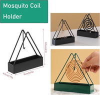 Mosquito Coil Stand Black Metal Triangular Deep Groove image 4 PanguDeals Pakistan