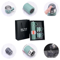 Black Stainless Steel Vacuum Flask Set for Hot Cold Drinks image 2 PanguDeals Pakistan