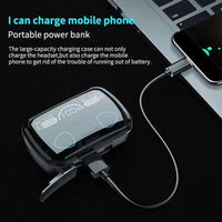 Black Bluetooth Earbuds with Charging Case & Digital Battery Display image 5 PanguDeals Pakistan