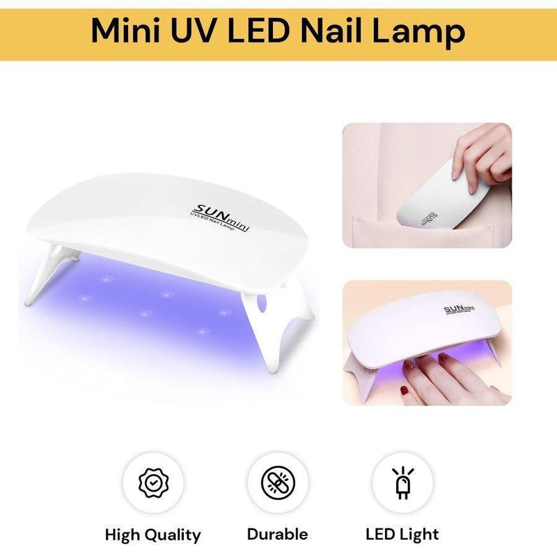 Mini UV LED Nail Lamp for Gel Polish Currying image 1 PanguDeals Pakistan