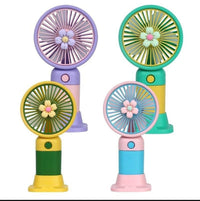 Mini Handheld Fan Green Yellow USB Rechargeable 1.5W image 5 PanguDeals Pakistan