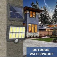 Solar Wall Light with Motion Sensor Black ABS image 2 PanguDeals Pakistan