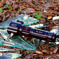 Rechargeable LED Torch with Safety Hammer & Zoom image 1 PanguDeals Pakistan