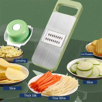 Compact Manual Food Chopper Green ABS Plastic image 3 PanguDeals Pakistan