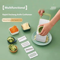 Compact Manual Food Chopper Green ABS Plastic image 5 PanguDeals Pakistan
