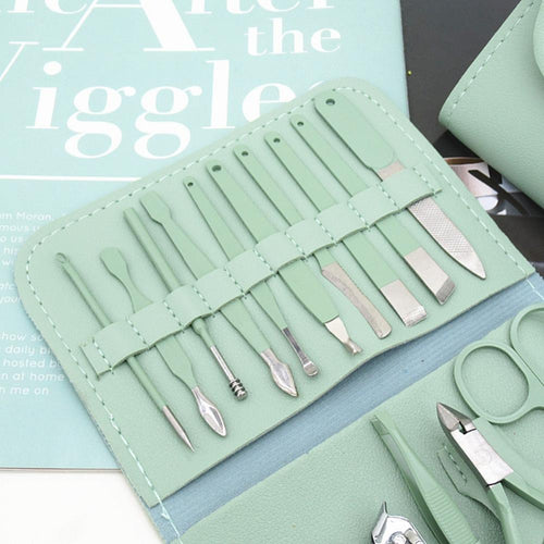 16-Piece Manicure & Pedicure Kit – Premium Stainless Steel Nail Care