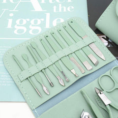 16-Piece Manicure & Pedicure Kit – Premium Stainless Steel Nail Care
