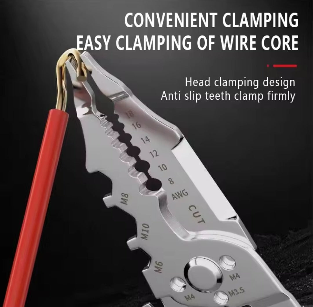 Multi-Function 10-in-1 Wire Stripper & Cutter Tool