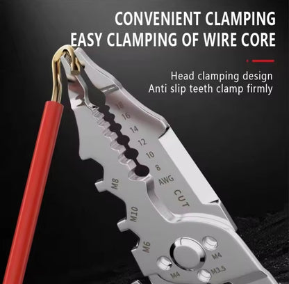 Multi-Function 10-in-1 Wire Stripper & Cutter Tool