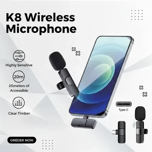 K8 Type-C Wireless Microphone