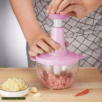 Pink Manual Food Chopper for Garlic Onion Vegetables image 5 PanguDeals Pakistan