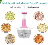 Pink Manual Food Chopper for Garlic Onion Vegetables image 3 PanguDeals Pakistan
