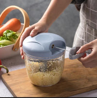 Hand Pulled Meat & Veg Chopper, Plastic, Multicolor image 2 PanguDeals Pakistan