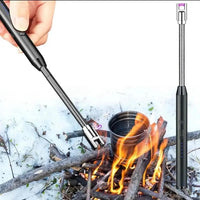 Flameless Plasma Lighter Black Windproof USB Charge image 1 PanguDeals Pakistan