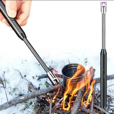 Flameless Plasma Lighter Black Windproof USB Charge image 1 PanguDeals Pakistan