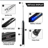 USB Rechargeable Lighter with LED Display Black image 2 PanguDeals Pakistan