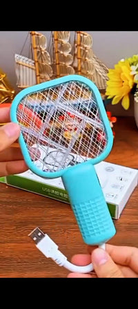 Portable Electric Mosquito Swatter Mint Green ABS image 4 PanguDeals Pakistan