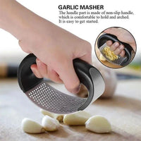 Stainless Steel Garlic & Ginger Crusher Black image 4 PanguDeals Pakistan