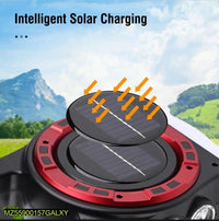 Solar Emergency Light 20W Black Red ABS image 4 PanguDeals Pakistan