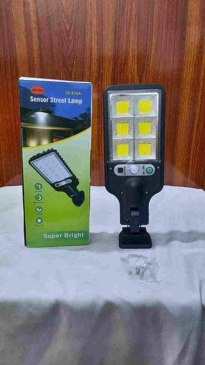Solar Street Light with Sensor & 3 Modes Black ABS image 1 PanguDeals Pakistan