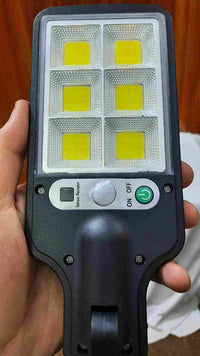 Solar Street Light with Sensor & 3 Modes Black ABS image 2 PanguDeals Pakistan