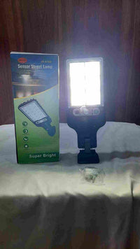 Solar Street Light with Sensor & 3 Modes Black ABS image 3 PanguDeals Pakistan
