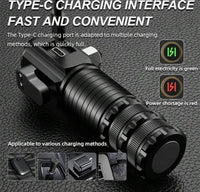 Compact Aluminum Flashlight with Cutter & Magnetic Tail image 3 PanguDeals Pakistan