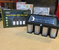 Solar Wall Lamp Motion Sensor Black ABS Outdoor image 1 PanguDeals Pakistan
