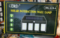 Solar Wall Lamp Motion Sensor Black ABS Outdoor image 2 PanguDeals Pakistan