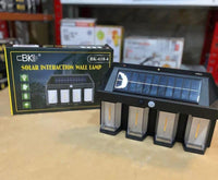 Solar Wall Lamp Motion Sensor Black ABS Outdoor image 5 PanguDeals Pakistan