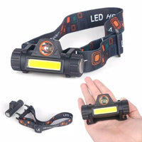 Rechargeable LED Headlight Black ABS Camping Hiking Portable image 4 PanguDeals Pakistan