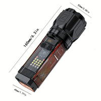 Rechargeable Turquoise Flashlight for Outdoor Use image 3 PanguDeals Pakistan
