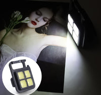 Rechargeable Flashlight Black ABS 180° Stand Portable Camping Gear image 3 PanguDeals Pakistan